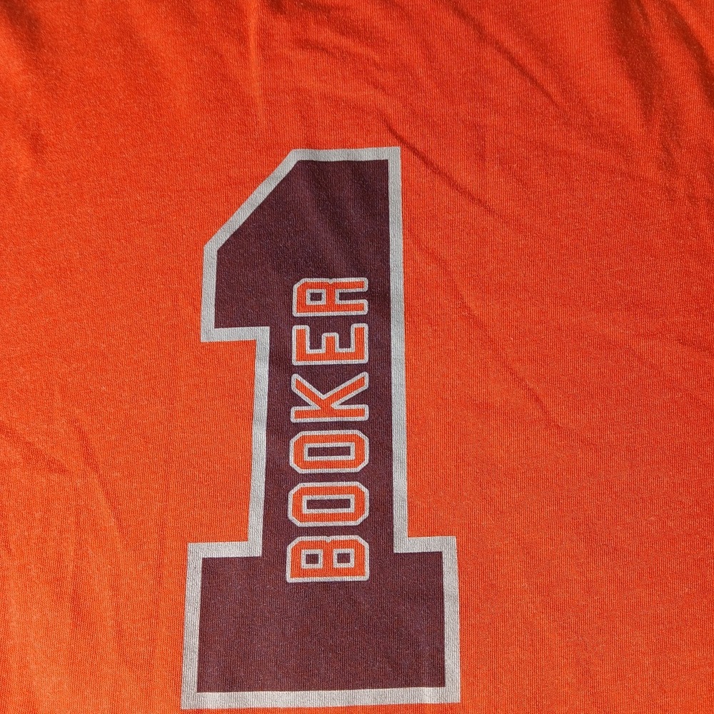 Phoenix Suns Shirt Men Large Orange City Skyline Print #1 Booker 47 Cotton - Picture 11 of 11